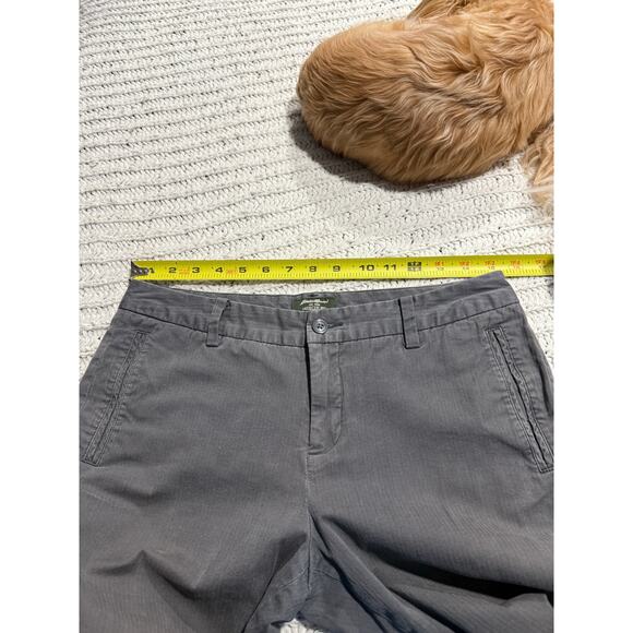 Eddie Bauer Mercer Fit Pants Wide Leg Trousers Womens Size 8 Gray Stretch Chinos - Picture 4 of 13